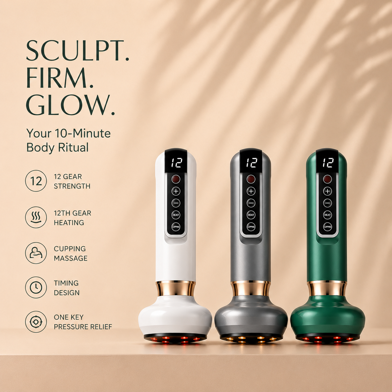 SculptFlow™ Heated Cupping Massager